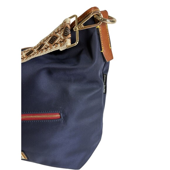 Dooney and Bourke Navy All Weather Hobo Crossbody Shoulder Bag - Picture 10 of 10